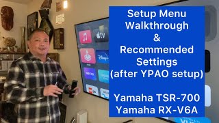 Yamaha TSR700 RXV6A Settings and Recommendatons [upl. by Niela]