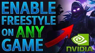 How to enable NVIDIA freestyle on ANY GAME [upl. by Yenitsed]