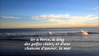 La Mer  Francoise Hardy HD HQ with French lyrics [upl. by Tuckie]