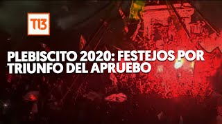 Plebiscito 2020 Festejos por triunfo del Apruebo [upl. by Puduns57]