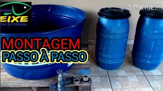 SISTEMA CRIAÇÃO DE PEIXES  PASSO A PASSO MONTE AGORA SUA MINI AQUAPONIA PISCICULTURA URBANA🍇🐠 [upl. by Ahsilet]