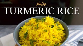 Instant pot Turmeric Rice  Easy Recipe [upl. by Aubarta]