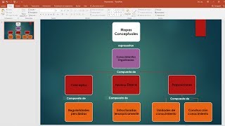 Como hacer un mapa conceptual en power point 2016 [upl. by Nidroj]