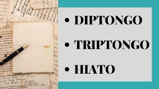 DIPTONGO  TRIPTONGO  HIATO [upl. by Gilcrest]