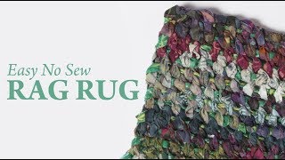 Easy No Sew Rag Rug [upl. by Assena]