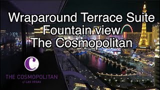 Wraparound Terrace Suite Room Tour The Cosmopolitan of Las Vegas [upl. by Madlin843]