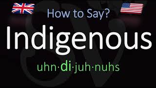 How to Pronounce Indigenous CORRECTLY Meaning amp Pronunciation [upl. by Xonnel]