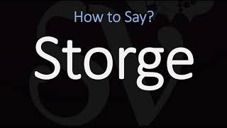 How to Pronounce Storge CORRECTLY LOVE Meaning amp Pronunciation [upl. by Raouf]