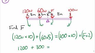 GCSE Physics  Moments worked examples [upl. by Swamy322]