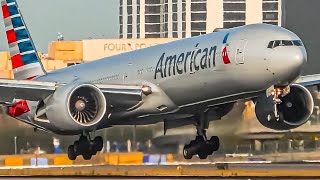 50 CLOSE UP Boeing 777 LANDINGS at LAX  Los Angeles Airport Plane Spotting LAXKLAX [upl. by Notreb]