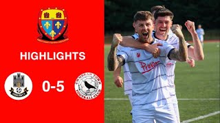 Caerleon 05 Cwmbrân Town  Gwent FA Senior cup  Quarter final highlights [upl. by Neelasor335]