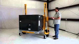 PROLIFT  How to Easily Move Commercial HVAC Units Across Rooftops [upl. by Fosque]