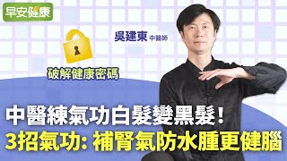 中醫練氣功白髮變黑髮！簡單3招氣功，補腎氣防水腫更健腦︱吳建東 中醫師【早安健康】 [upl. by Nonnag]