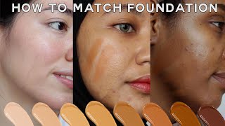 How To Find Your BEST Foundation Shade • easy for makeup beginners [upl. by Ococ]