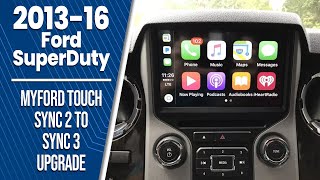 20132016 Ford F250 F350 SuperDuty MyFord Touch Sync 2 to Sync 3 Upgrade  Easy Plug amp Play Install [upl. by Jaddo814]