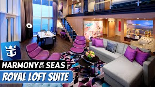 Harmony of the Seas  Royal Loft Suite Walkthrough Tour amp Review 4K  Royal Caribbean Cruise Line [upl. by Enniotna]