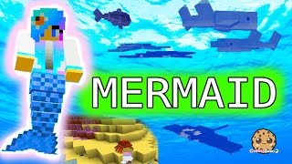 Im A Mermaid  Cookieswirlc Minecraft Game Swimming Underwater Oceancraft Gaming Video [upl. by Ayirp654]