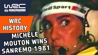 Michèle Mouton wins WRC Rallye Sanremo 1981 in the Audi Quattro rally car [upl. by Adneral]