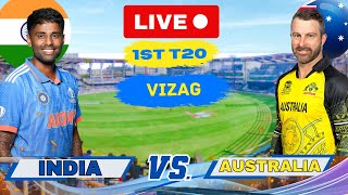 Live India vs Australia 1st T20 Match Live Score amp Commentary  Live Cricket Today IND vs AUS [upl. by Niboc821]