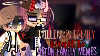 Williams family react to Afton family memes  BWTW  Fnaf  Gacha Club [upl. by Noed]