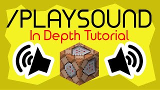 Playsound Command In Depth Tutorial  Minecraft Data Pack Tutorial [upl. by Notfa]