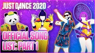 Just Dance 2020 Official Song List  Part 1 US [upl. by Ardnak]