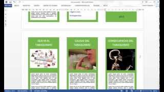 CÓMO HACER UN TRÍPTICO EN WORD [upl. by Ateval512]