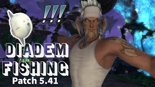 FFXIV Fishing in the Diadem Patch 541 [upl. by Wendelin]