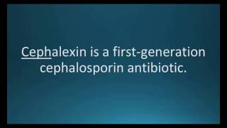 How to pronounce cephalexin Keflex Memorizing Pharmacology Flashcard [upl. by Einnep774]